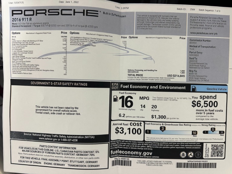 Used-2016-Porsche-911-R