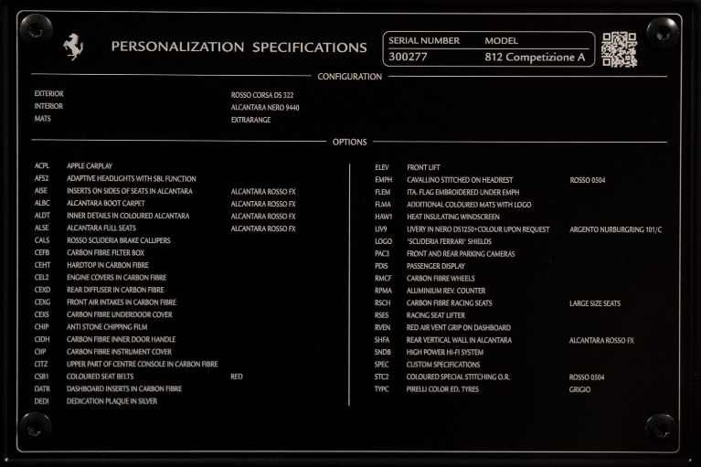 Used-2023-Ferrari-812-Competizione-Aperta