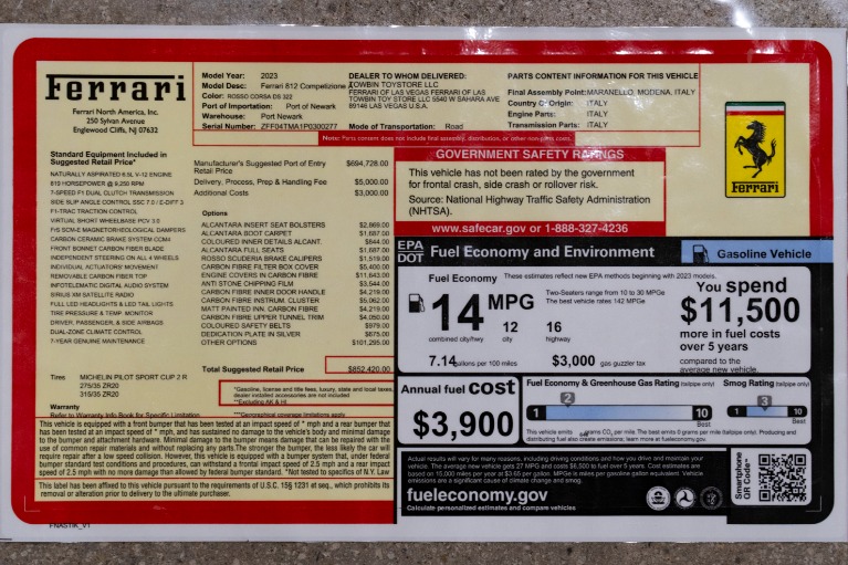 Used-2023-Ferrari-812-Competizione-Aperta