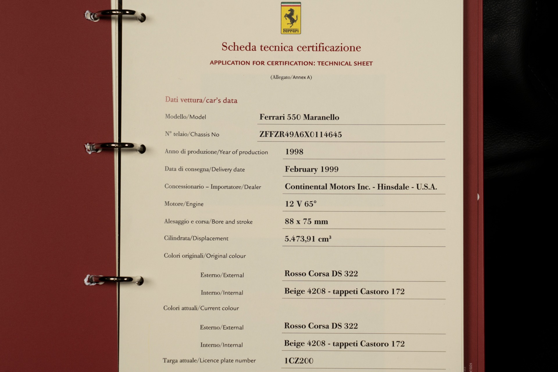 Used-1999-Ferrari-550-Maranello