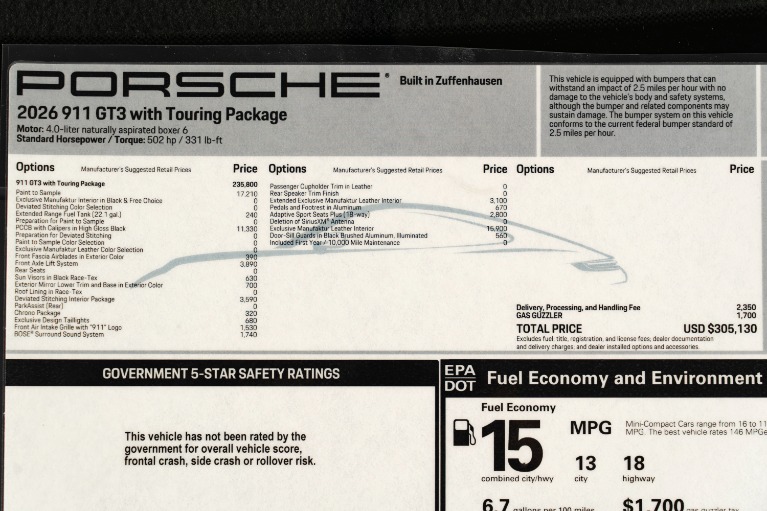 Used-2026-Porsche-911-GT3-Touring