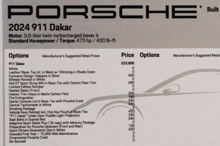 Used-2024-Porsche-911-Dakar