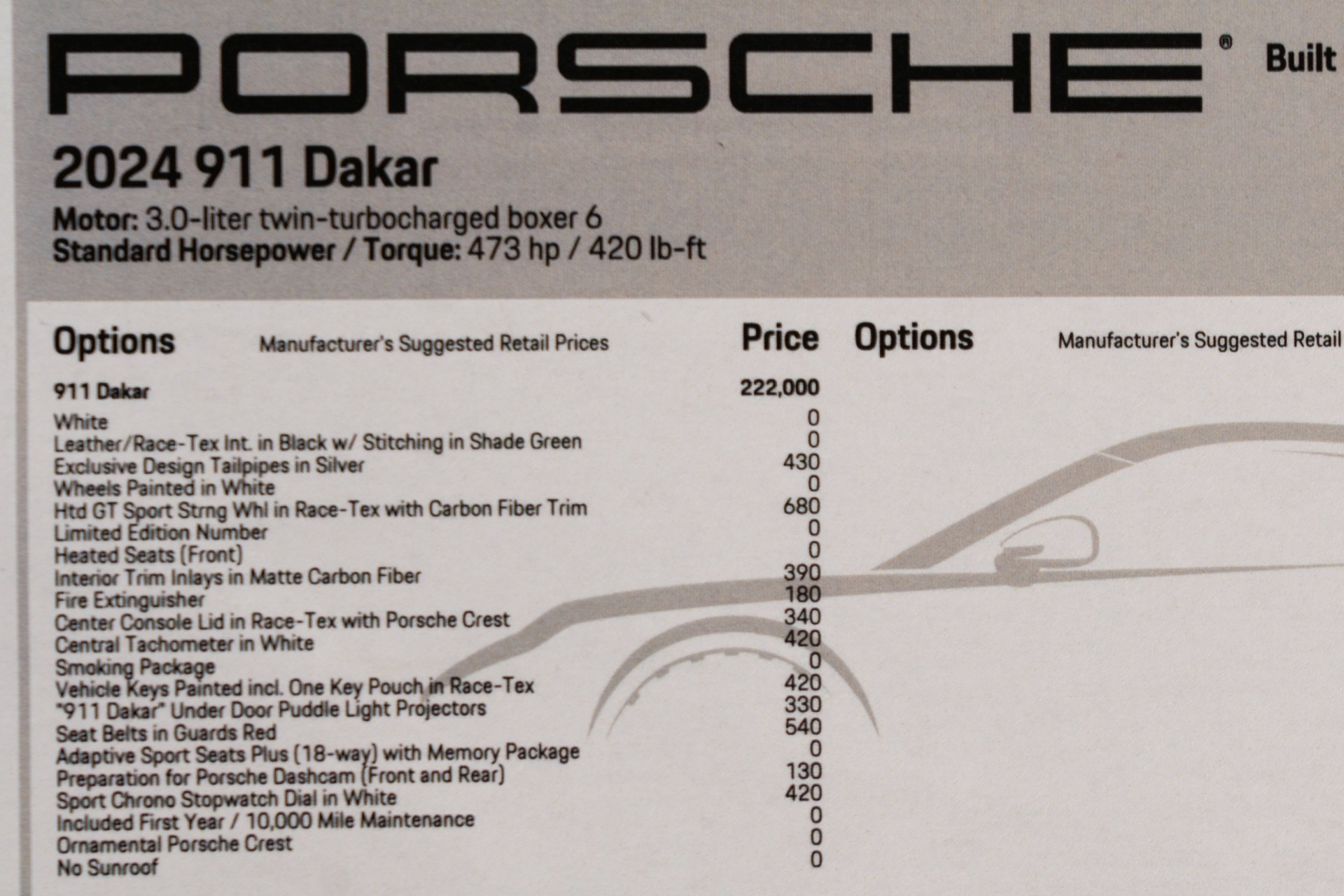 Used-2024-Porsche-911-Dakar